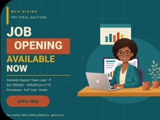 Deskside Support Team Lead Vacancy Now Open In Pretoria – Apply Now